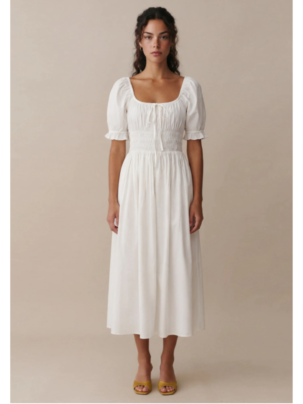 Women's Sorella White Midi Dress Size S